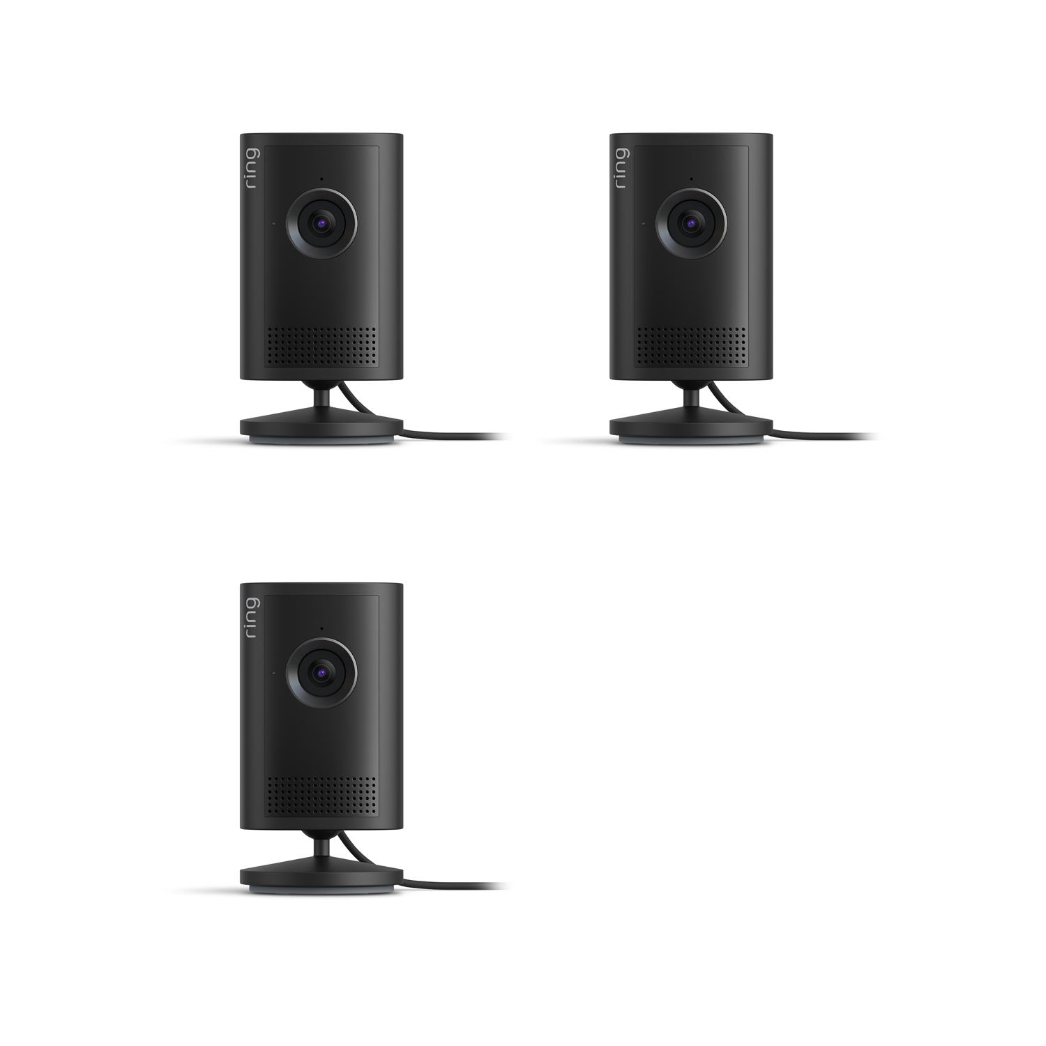 Indoor Cam Plus (Featuring Retinal 2K) - Plug-In / Black / 3-pack