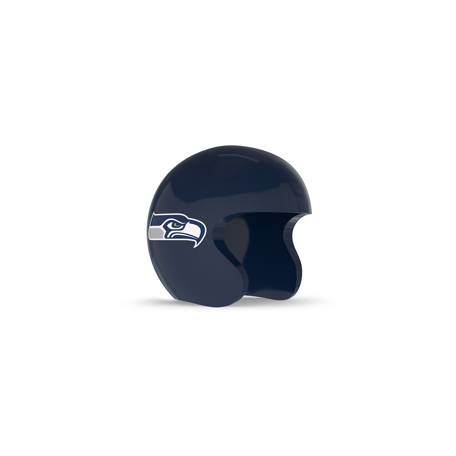 NFL Game Day Cam Cover (Indoor Cam, Pan-Tilt Indoor Cam) - NFC - Navy open-face football helmet with a stylized hawk logo on the side, shown on a white background.