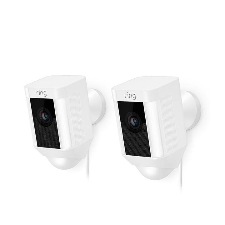 Spotlight Cam (Certified Refurbished) - Wired / 2-Pack / White