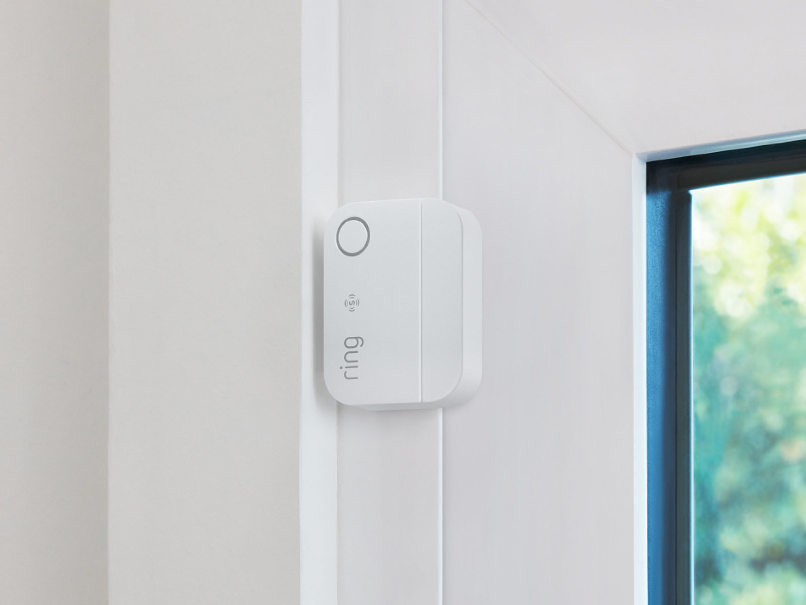 Door sensor attached to a door frame