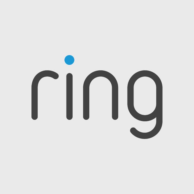 Ring logo on grey background.
