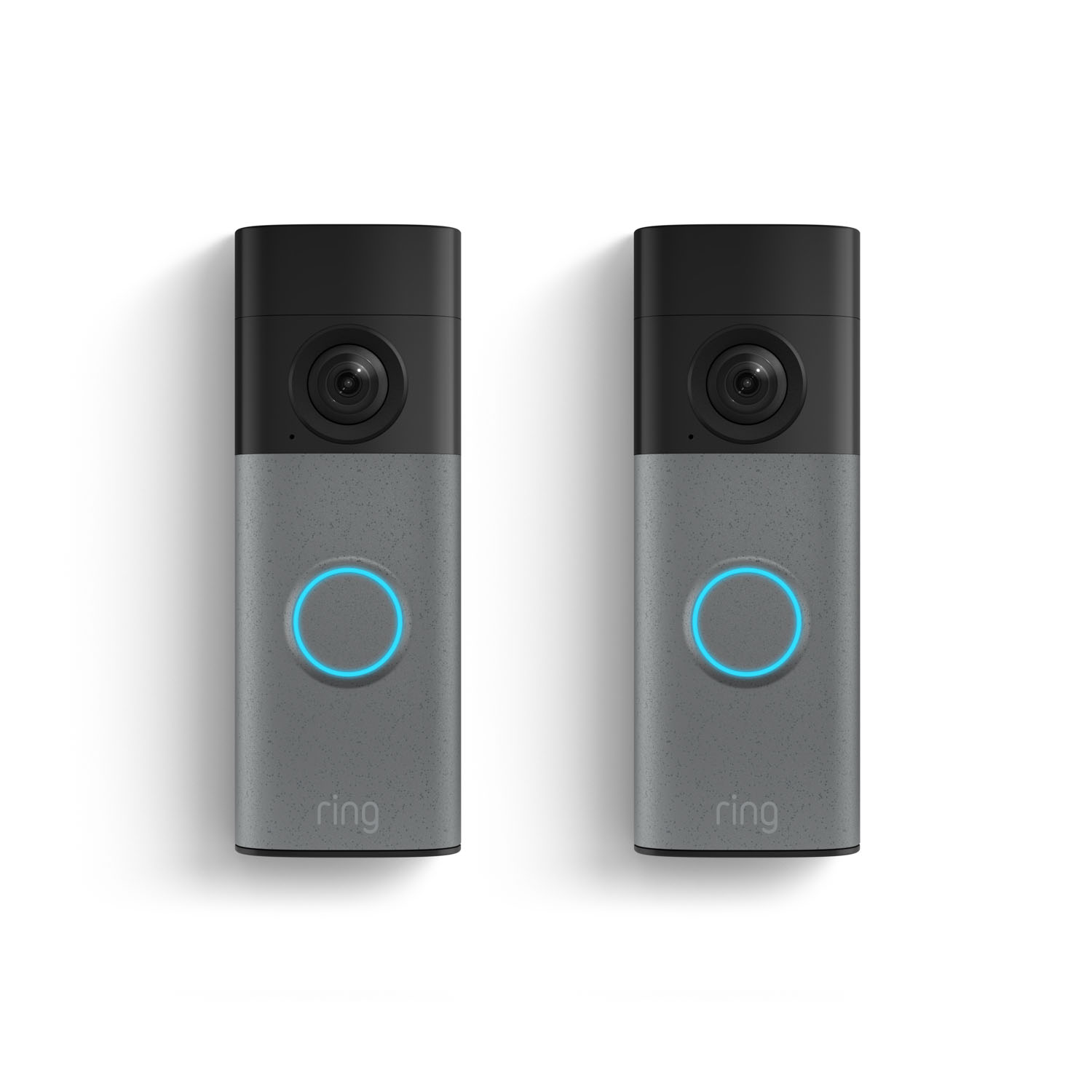 2-Pack Battery Doorbell (Newest Model) - 2-Pack Battery Doorbell (2nd Gen) in color Speckled Gray.