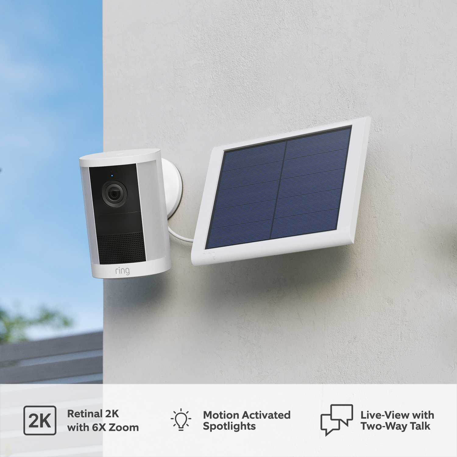 Spotlight Camera (2nd Gen)(Featuring Retinal 2K) - Solar: Spotlight Camera (2nd Gen) features