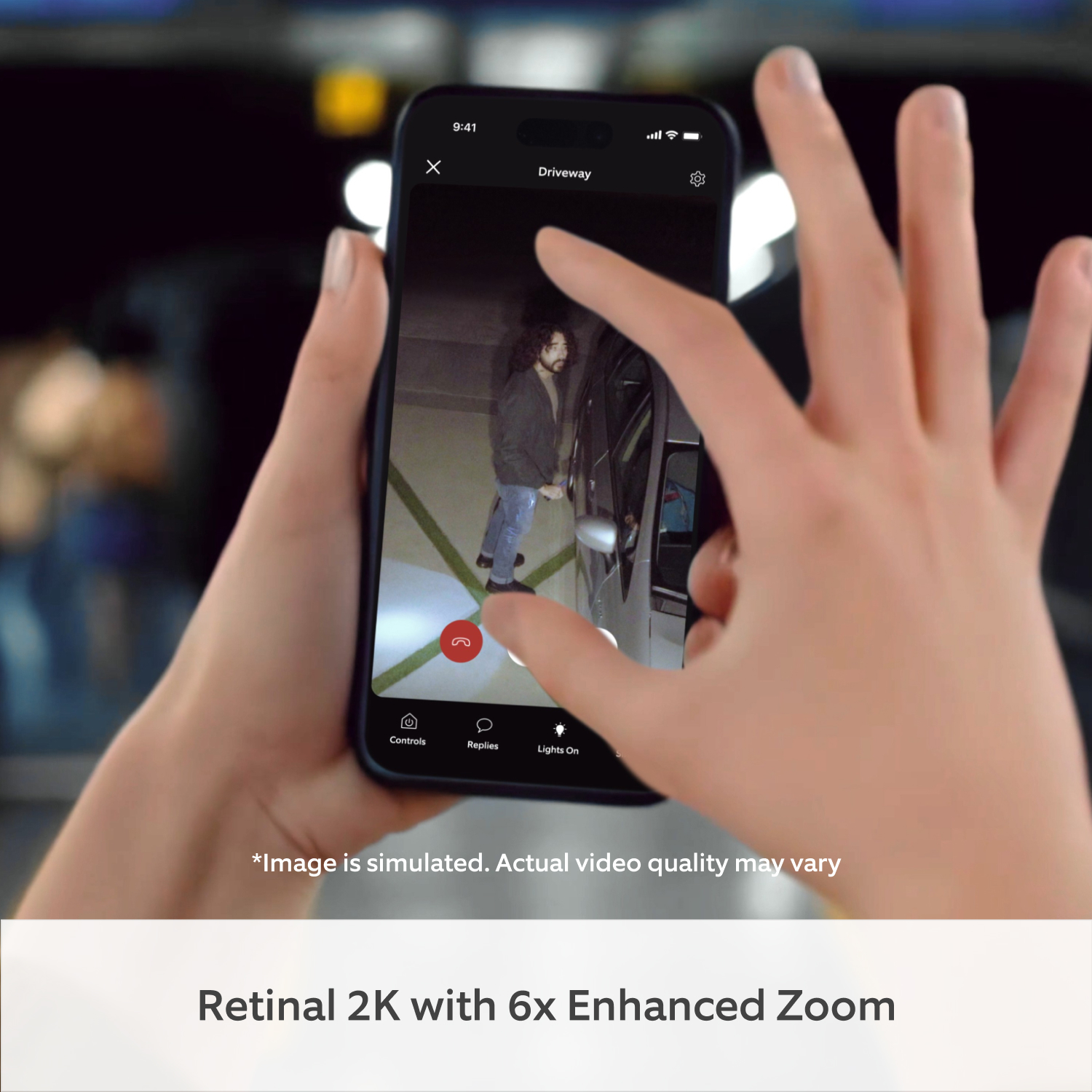 Floodlight Camera (2nd Gen)(Featuring Retinal 2K) - Floodlight Camera (2nd Gen) Wired Retinal 2K and Enhanced Zoom on Ring App 