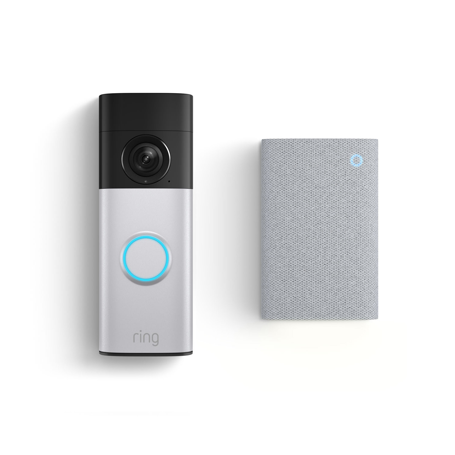 Battery Video Doorbell Plus (2nd Gen) + Chime Plus (Featuring Retinal 2K) - Battery / Nickel Silver / 1-Pack