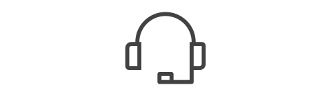 Black headset icon representing customer service support for Ring security consultations.