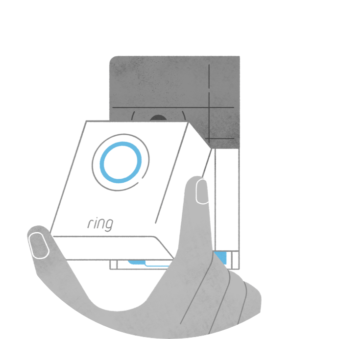 Mount and secure your Video Doorbell 4 with the provided screws and click the faceplate into place.