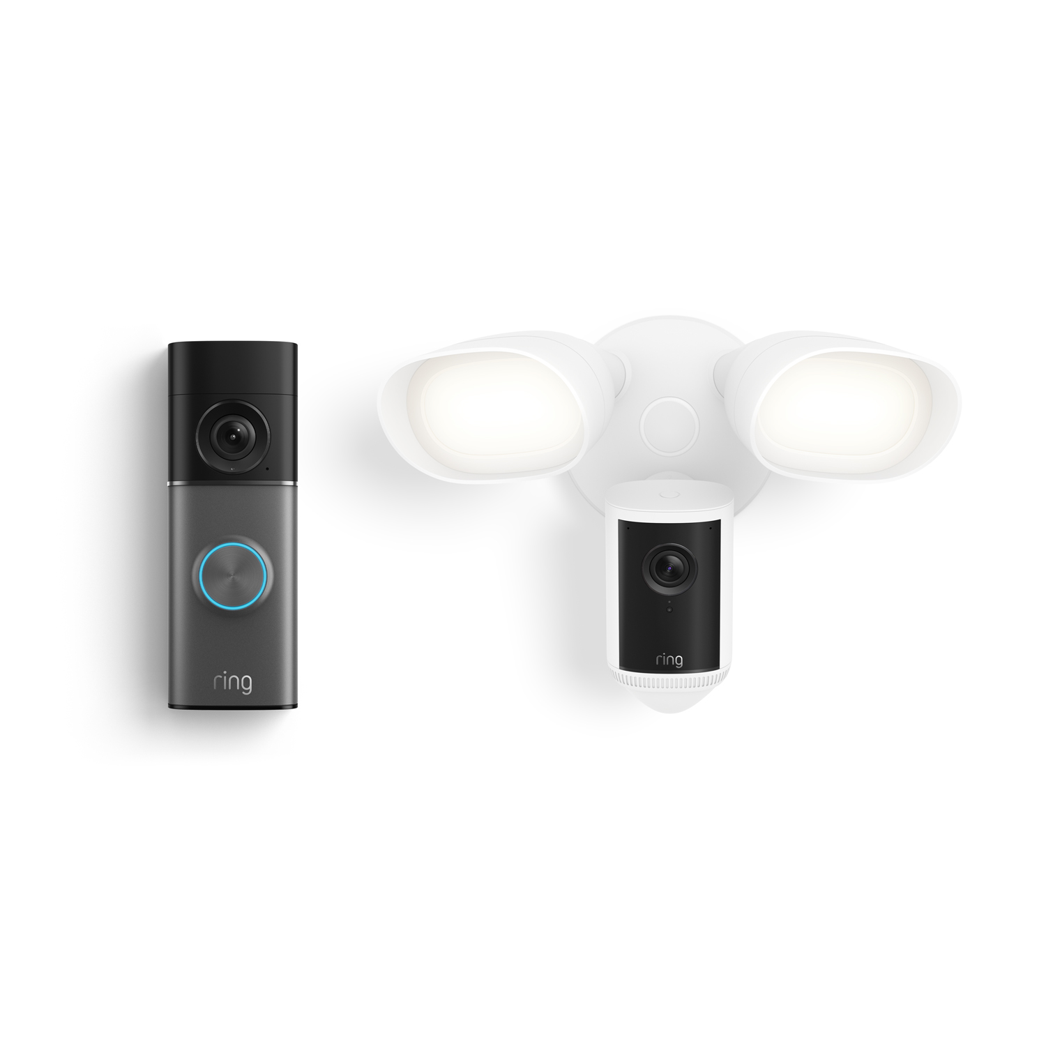 Wired Doorbell Pro (3rd Gen) + Floodlight Cam Pro (2nd Gen) - White