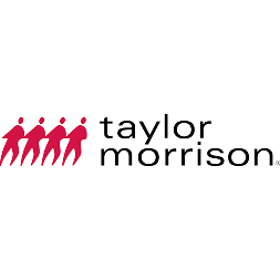 Taylor Morrison logo with four stylized red figures beside lowercase black text spelling “taylor morrison.”