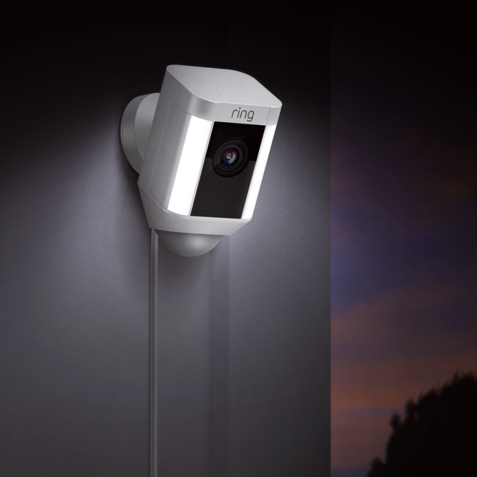 Ring Spotlight Cam Wired Non-stop power and security