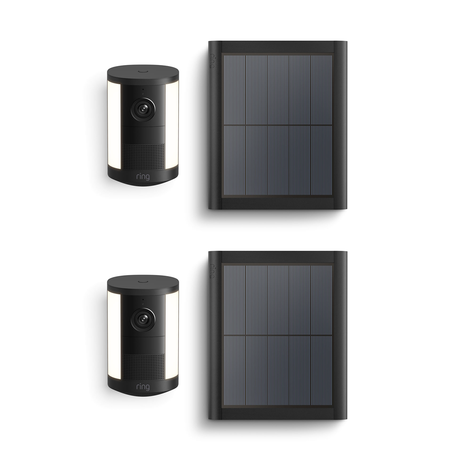Spotlight Camera (2nd Gen)(Featuring Retinal 2K) - Solar / Black / 2-Pack