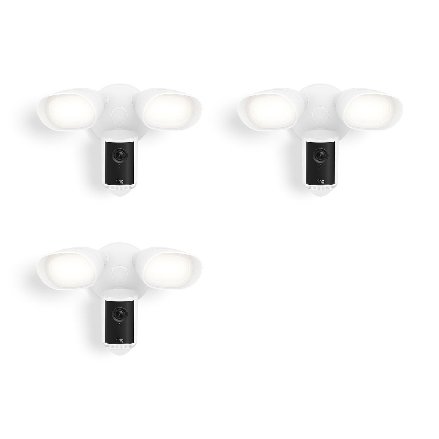 Floodlight Camera Pro (2nd Gen) (Featuring Retinal 4K) - Floodlight Camera Pro (2nd Gen) - Wired  White  3-Pack