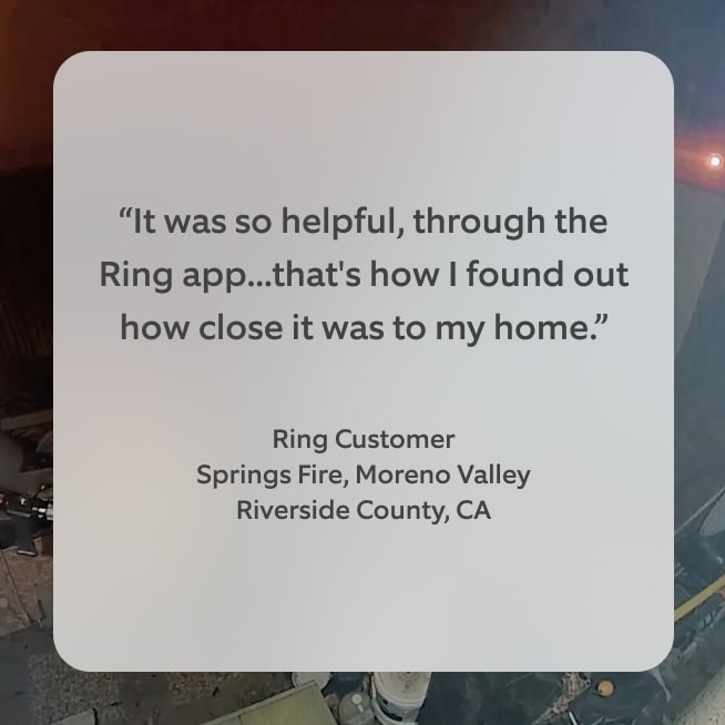 Customer response to Ring's Fire Watch.
