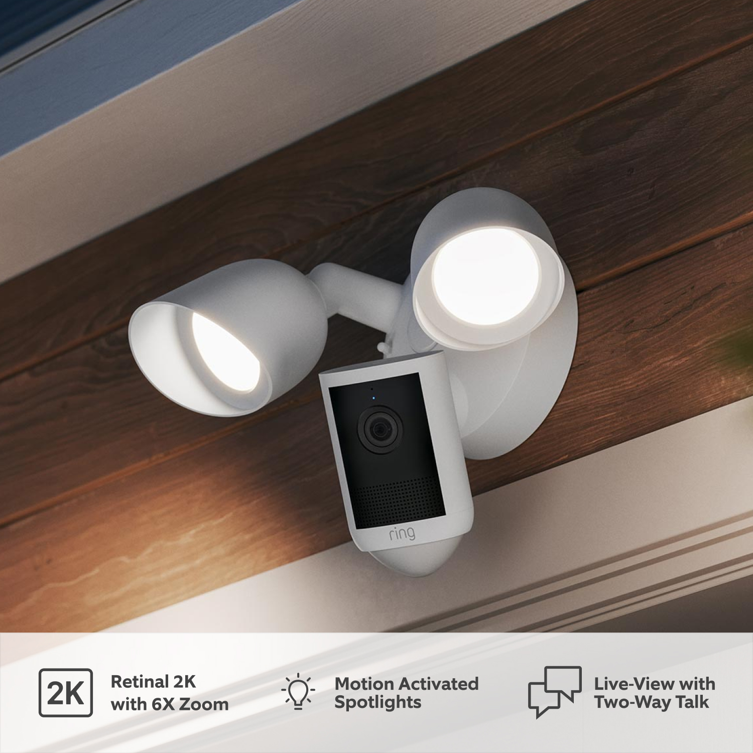 Floodlight Camera (2nd Gen)(Featuring Retinal 2K) - Floodlight Camera (2nd Gen) Wired features