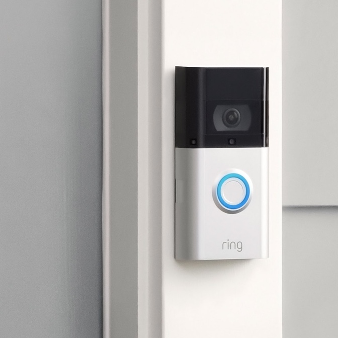 with Ring Indoor Cam Advanced Motion Detection 4-second previews and easy installation | 1080p HD video All-new Ring Video Doorbell 3 Plus 
