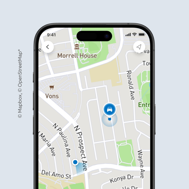 GPS tracking on the phone.
