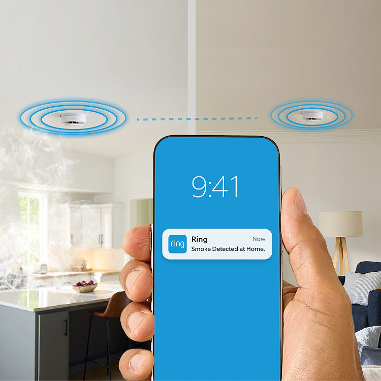 Kidde Smart Smoke Alarm sending smart phone notifications.