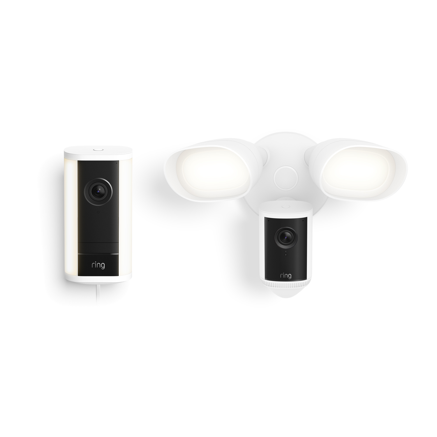 Spotlight Cam Pro, Plug-in (2nd Gen) + Floodlight Cam Pro (2nd Gen) 