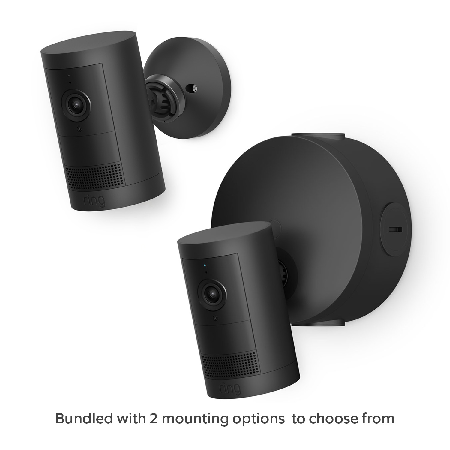 Outdoor Camera Plus (Featuring Retinal 2K) - PoE Converter Mount / Black / 1-Pack: Bundle options