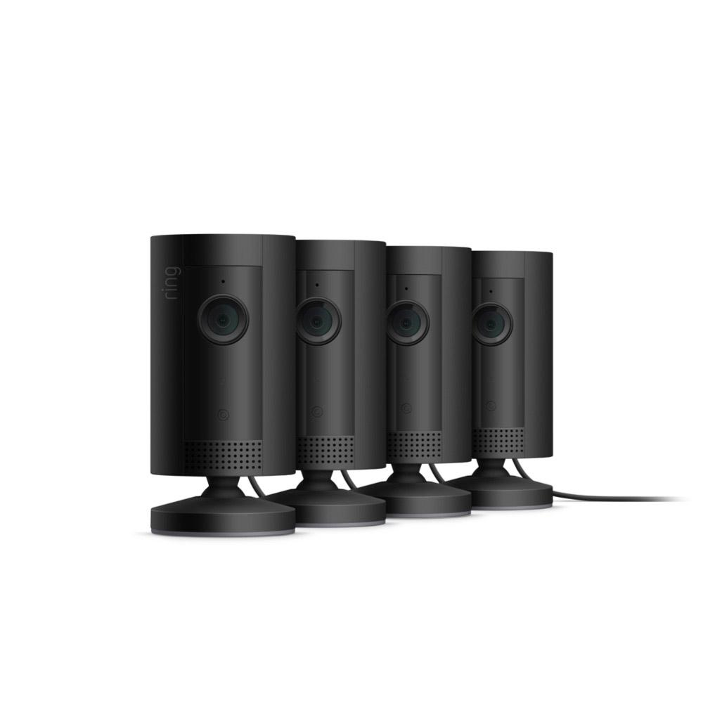 Indoor Cam (for Certified Refurbished) - Plug-in / 4-Pack / Black