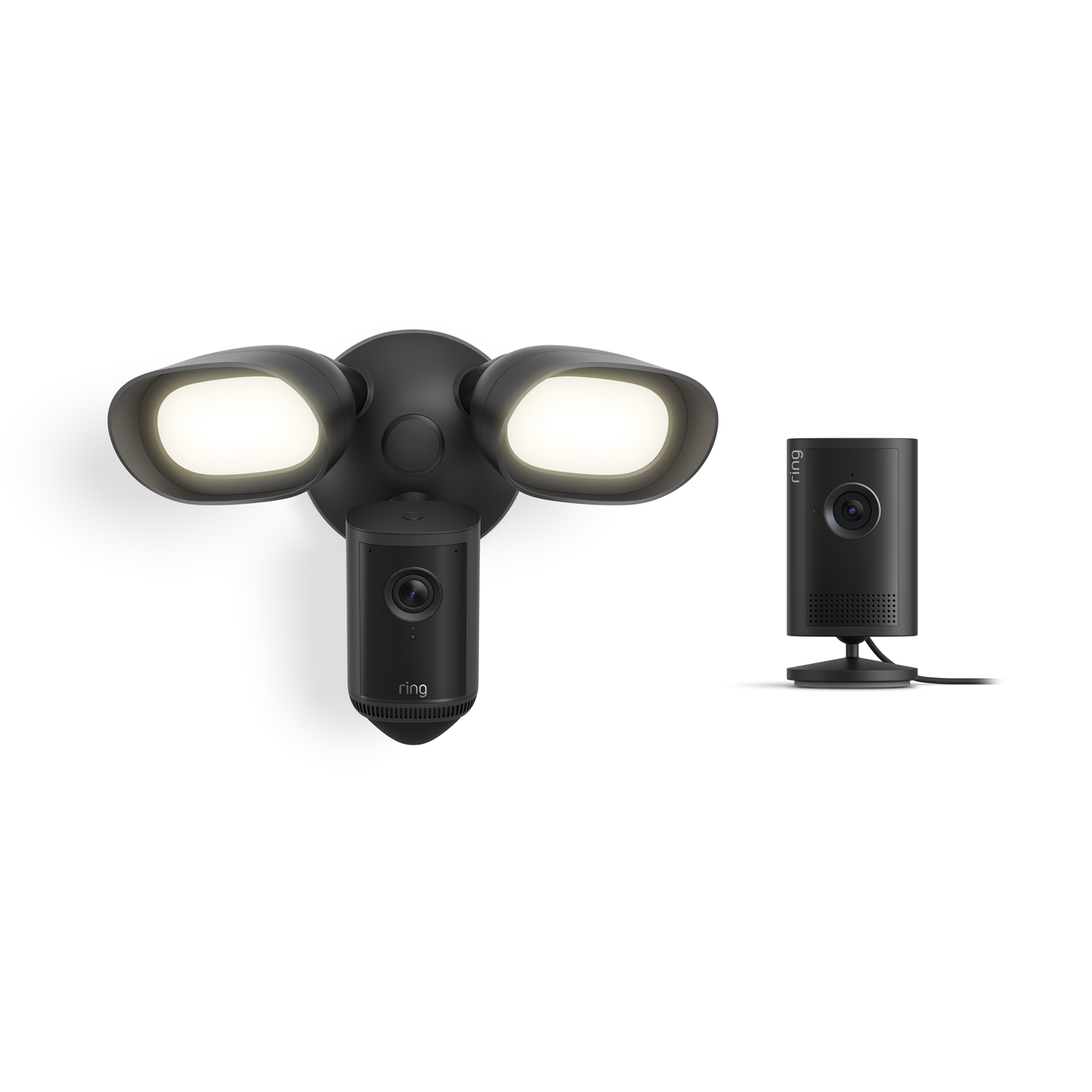 Floodlight Cam Pro (2nd Gen) + Indoor Cam Plus - Floodlight Cam Pro (2nd Gen) Wired + Indoor Cam Plus - Black