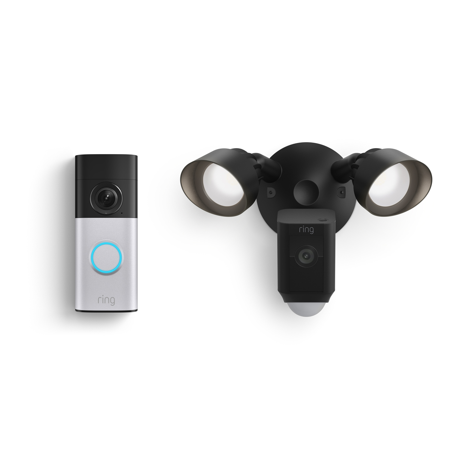 Wired Doorbell Plus (2nd Gen) + Floodlight Cam Plus - Black