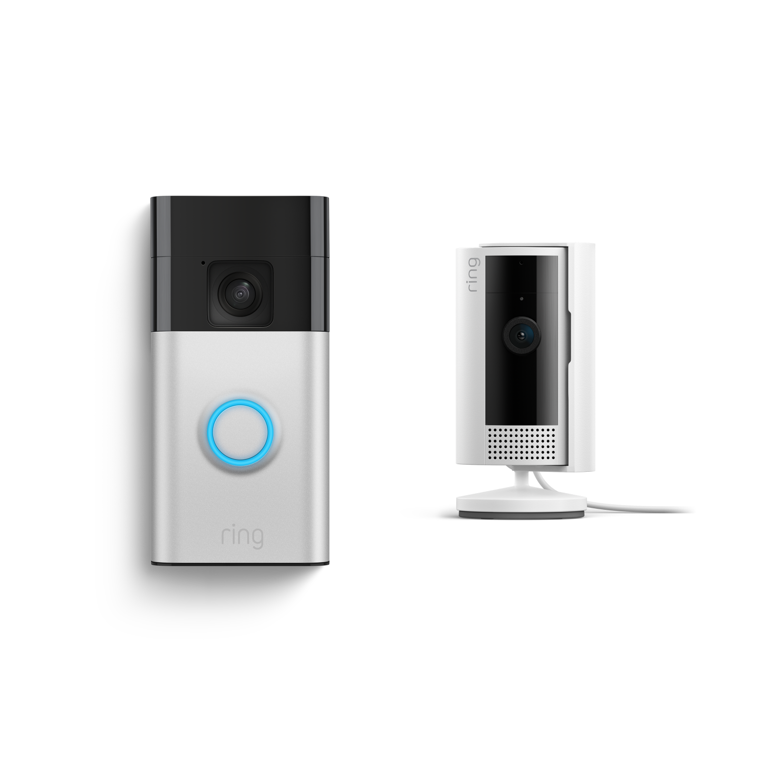 Battery Video Doorbell + Indoor Camera  - Satin Nickel