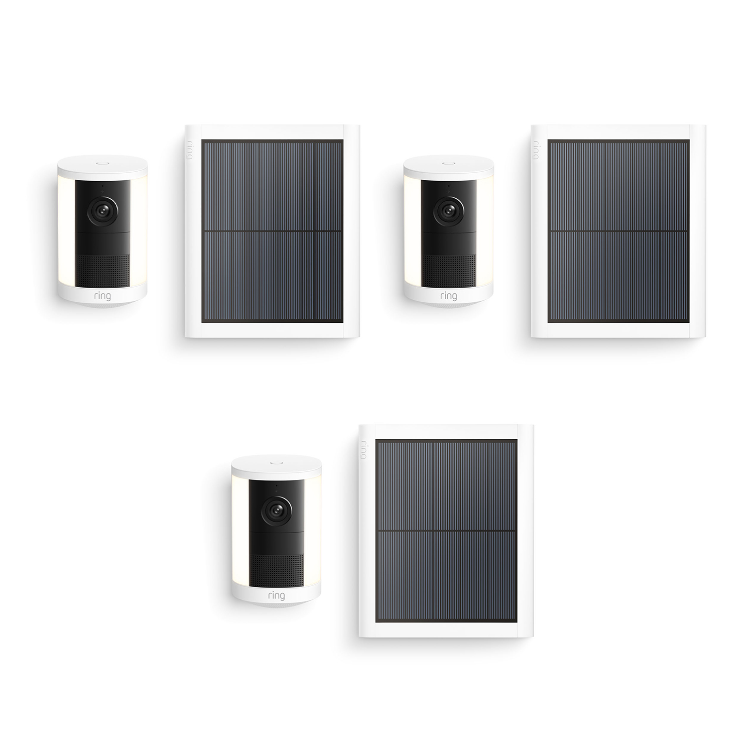 Spotlight Camera (2nd Gen)(Featuring Retinal 2K) - Solar / White / 3-Pack