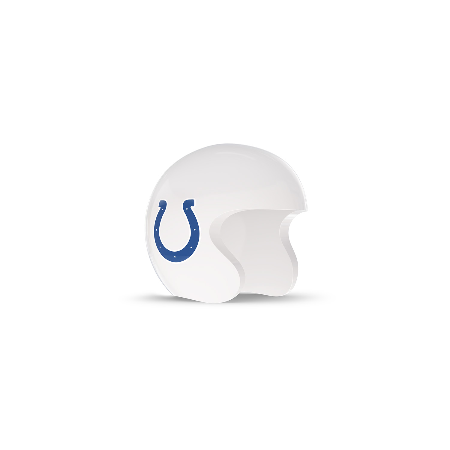 NFL Game Day Cam Cover (Indoor Cam, Pan-Tilt Indoor Cam) - AFC - White football helmet with a blue horseshoe logo on the side, shown on a plain white background.