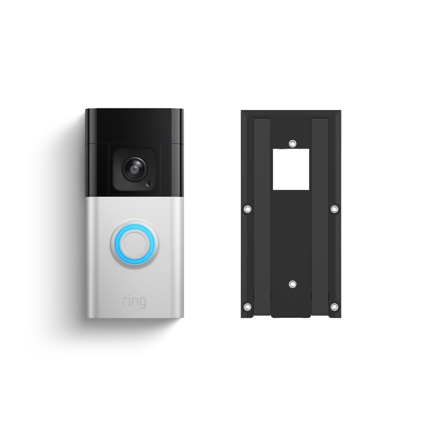 Battery Video Doorbell Pro + No-Drill Mount - Satin Nickel