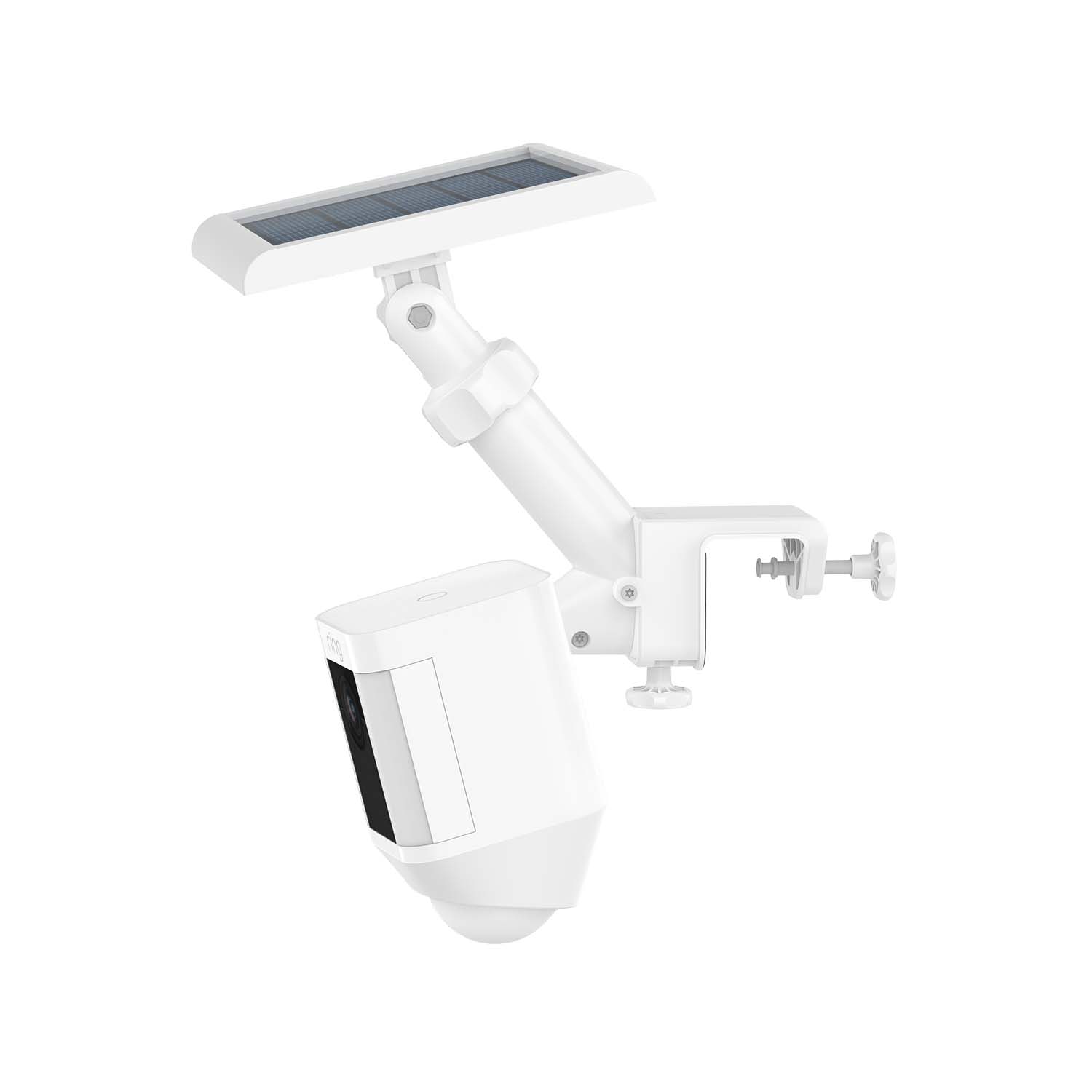 Gutter Mount for Solar Panels and Cams - White