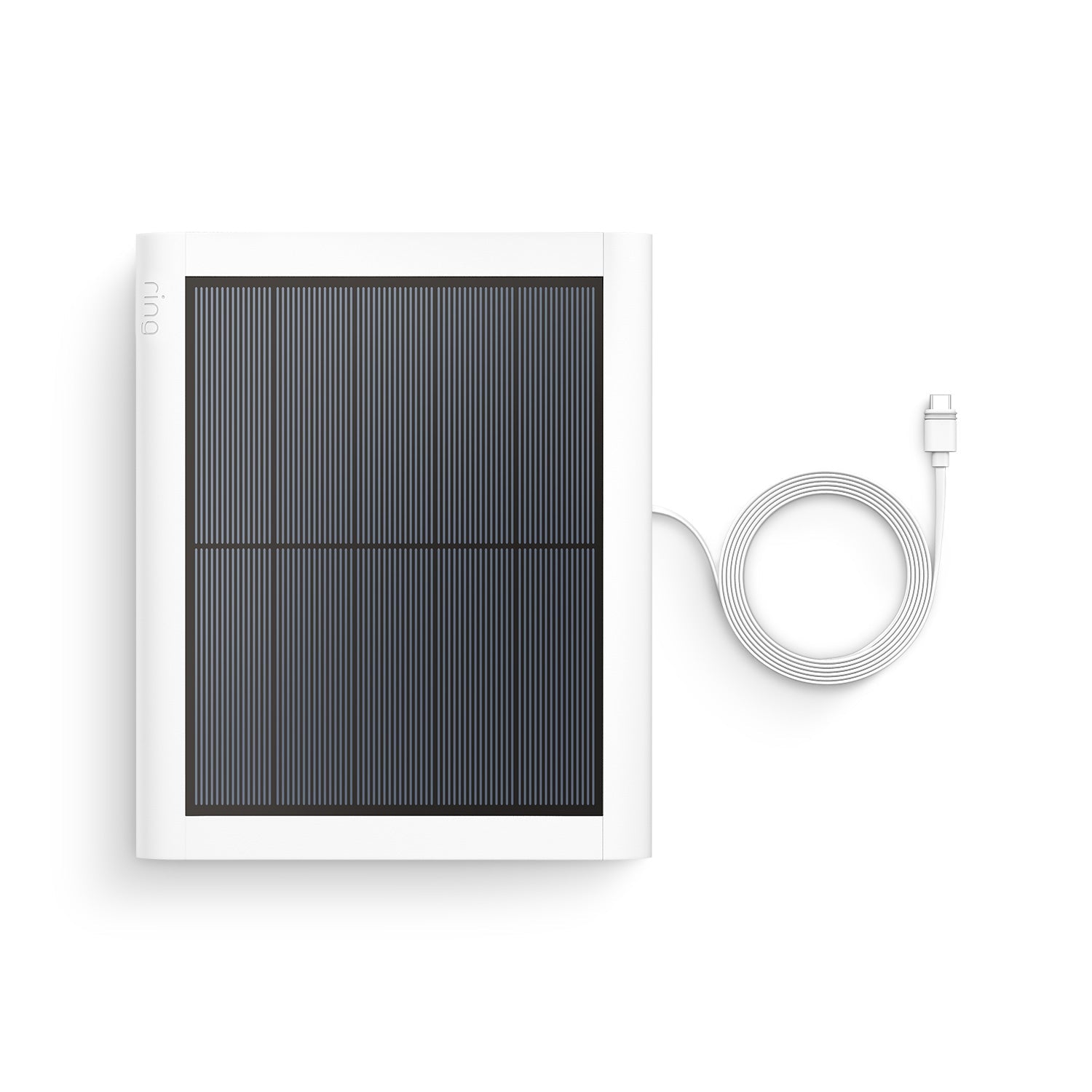 Solar Panel (USB-C) (for Stick Up Cam, Stick Up Cam Pro, Spotlight Cam Plus, Spotlight Cam Pro) - Solar Panel USB-C with connector cable in white