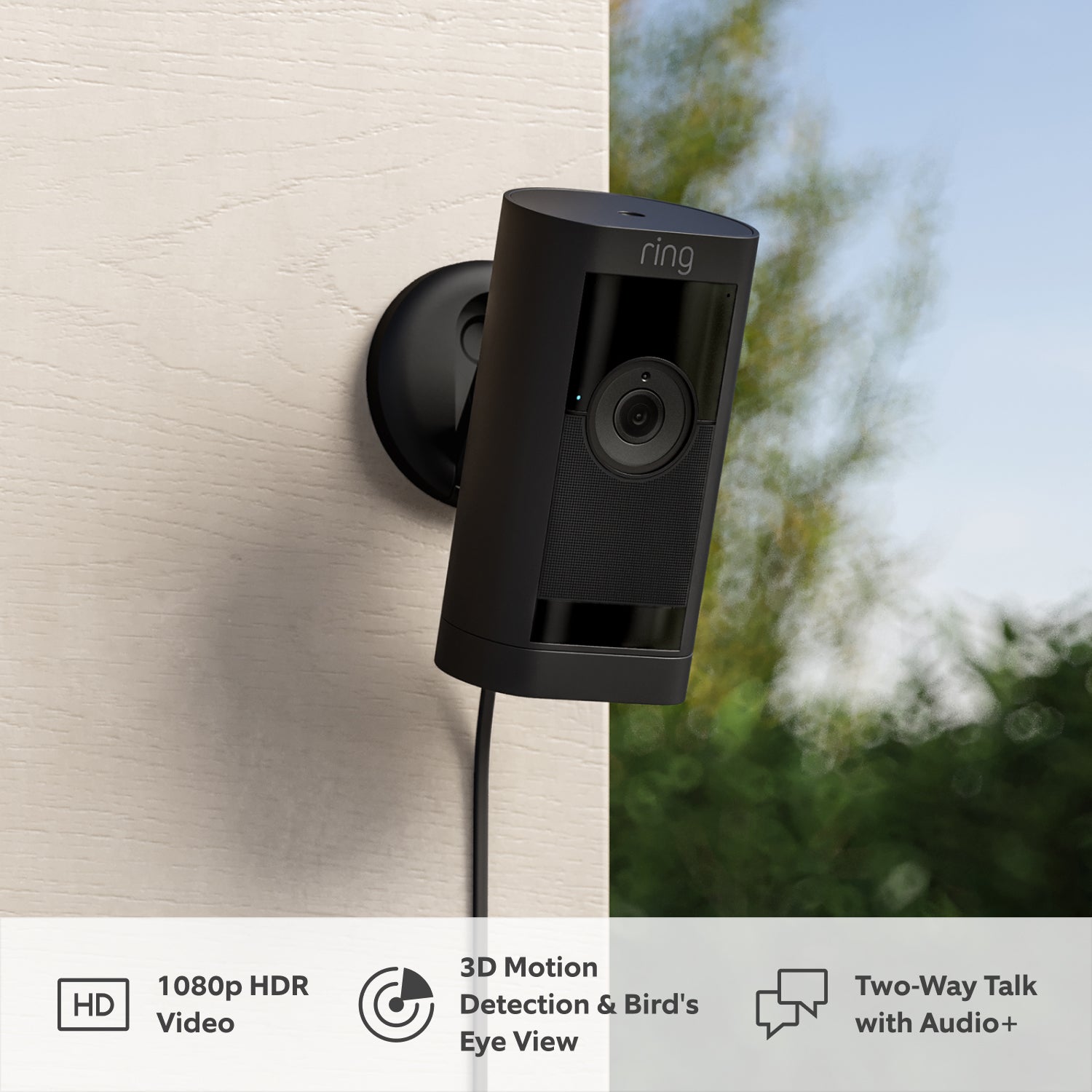 Stick Up Cam Pro Plug-In (Outdoor Camera) - Black