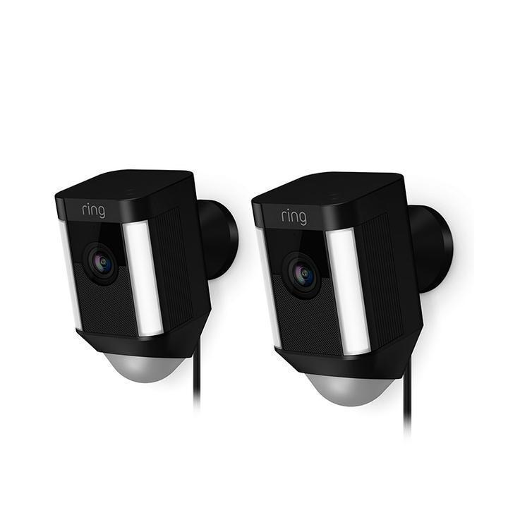 Spotlight Cam (Certified Refurbished) - 2-Pack / Black