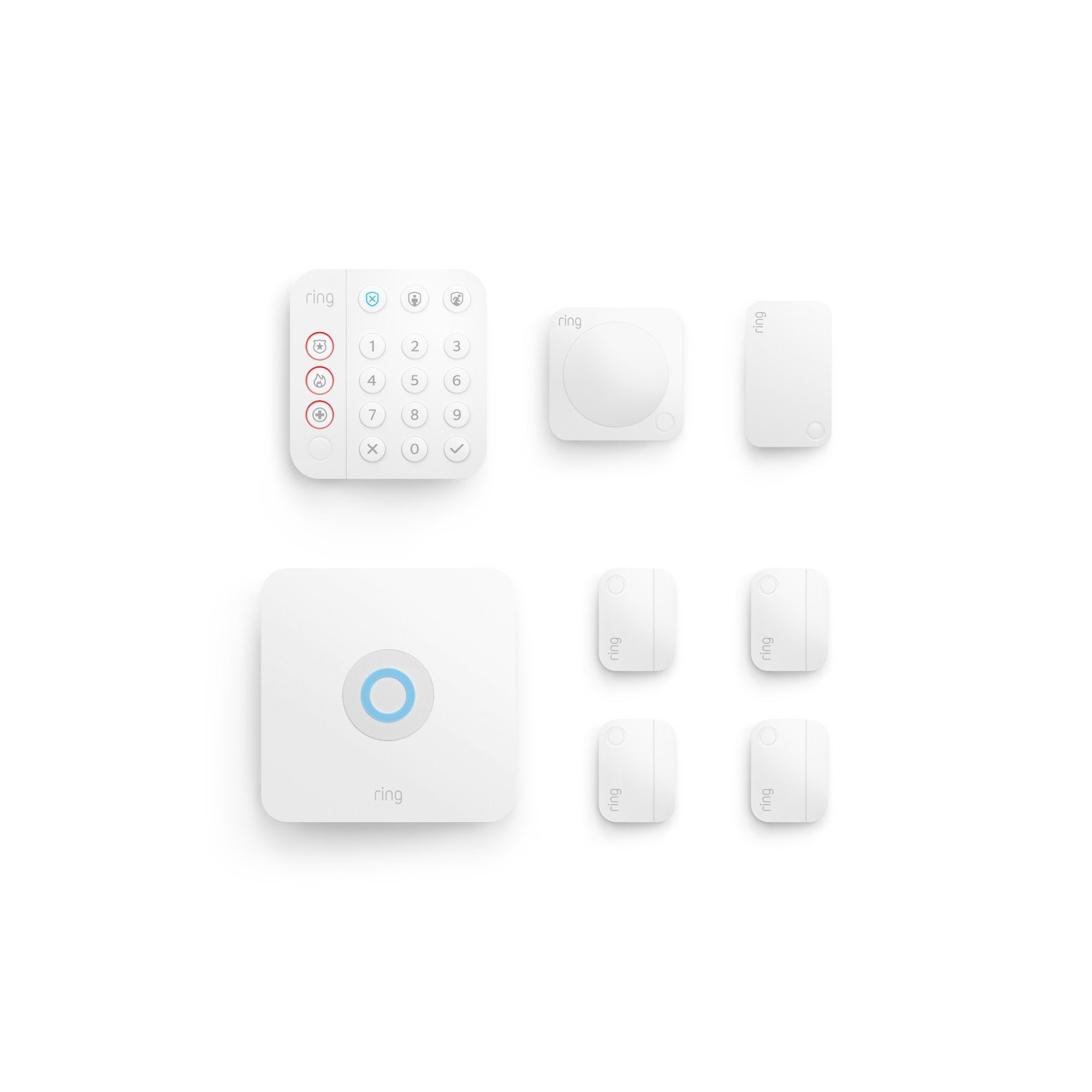 8-Piece Business Alarm Security Kit (for 2nd Generation) - White