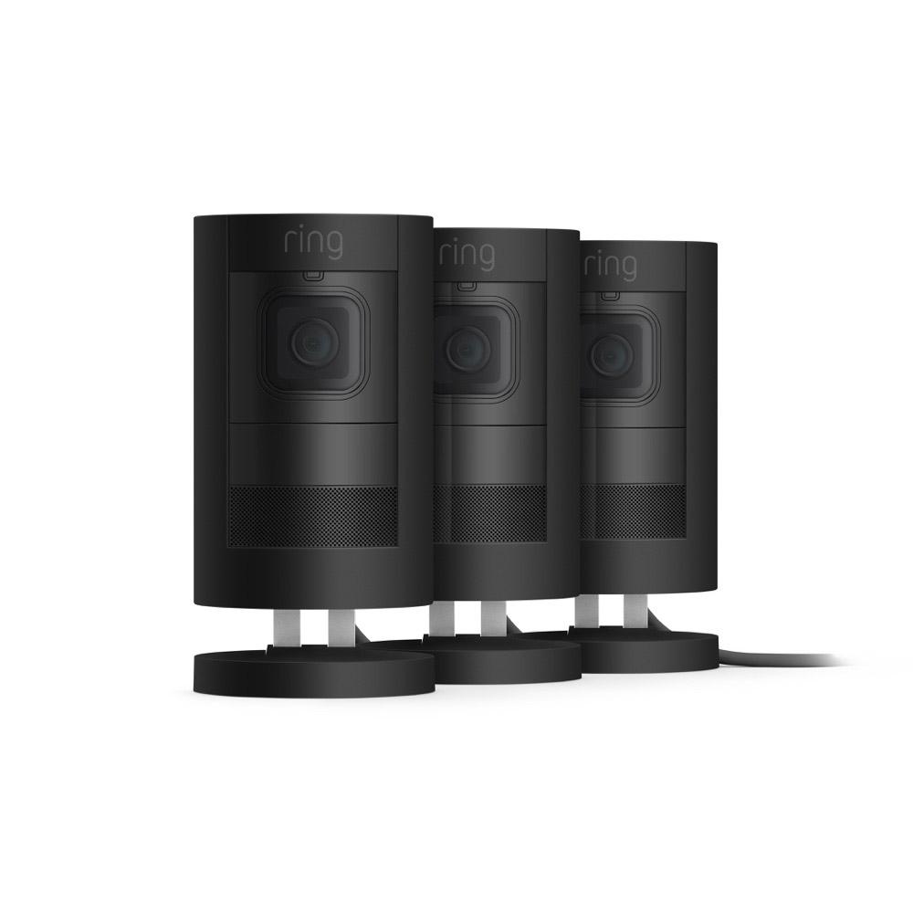 3-Pack Stick Up Cam Elite with PoE Adapter - Black