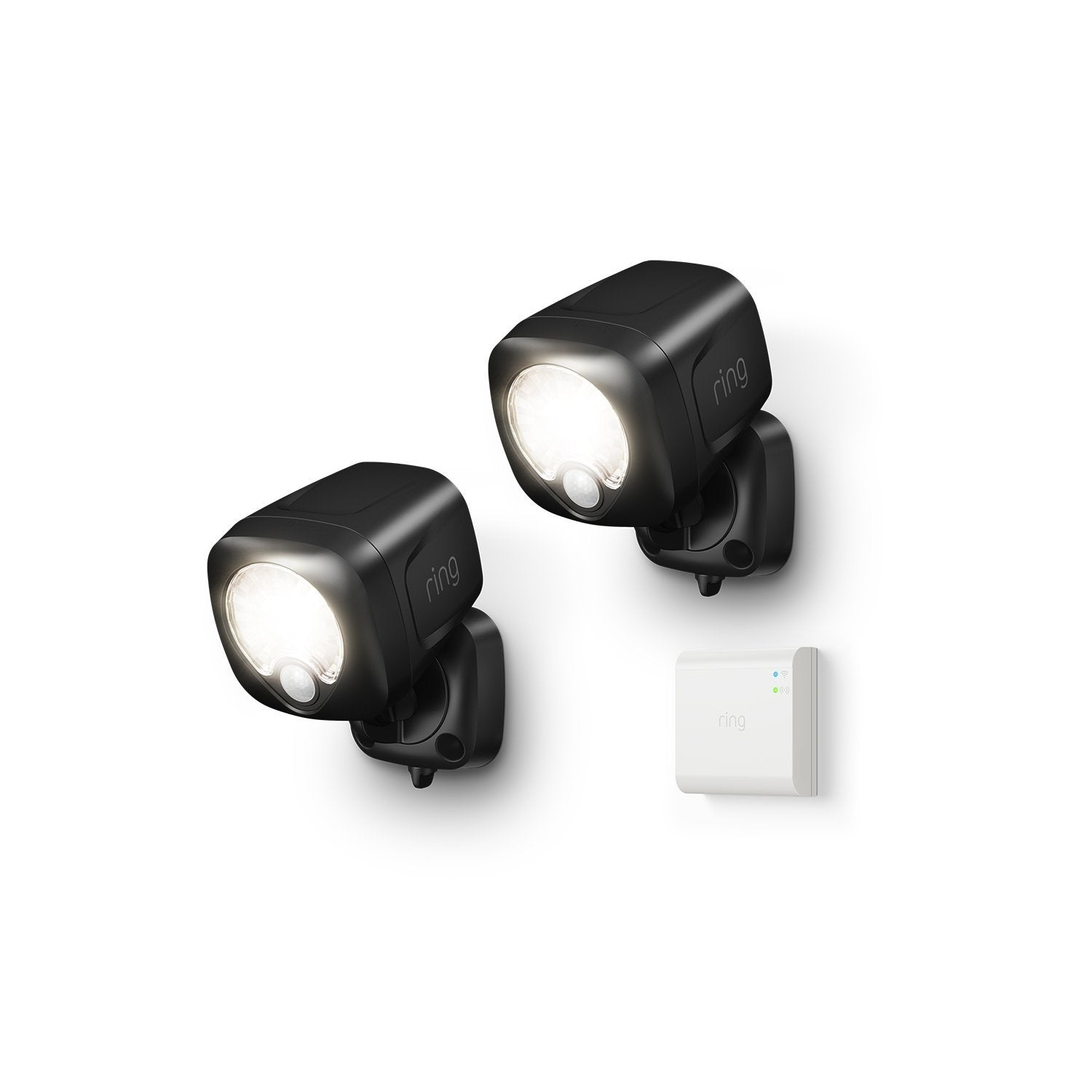 Smart Lighting Spotlight 2-Pack + Bridge - Black