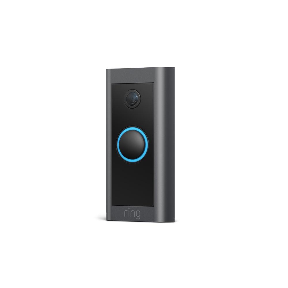 Video Doorbell Wired with Plug-In Adapter - Black