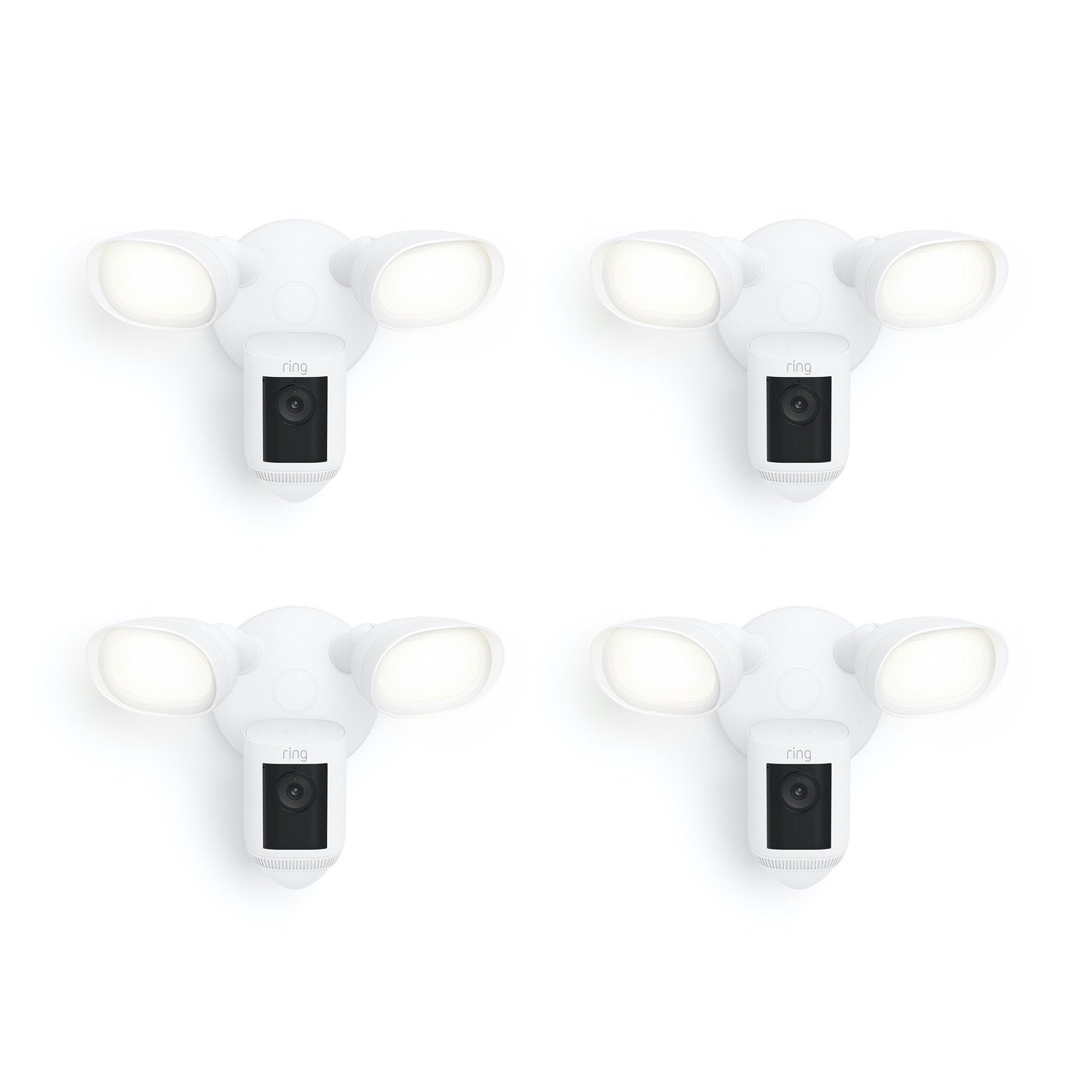 4-Pack Floodlight Cam Pro (Wired) - White