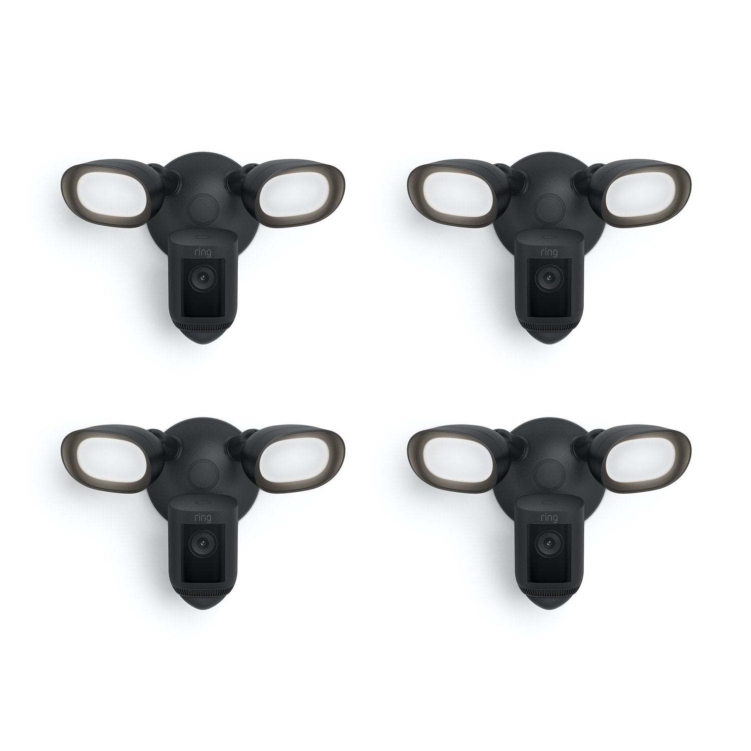 4-Pack Floodlight Cam Pro (Wired) - Black