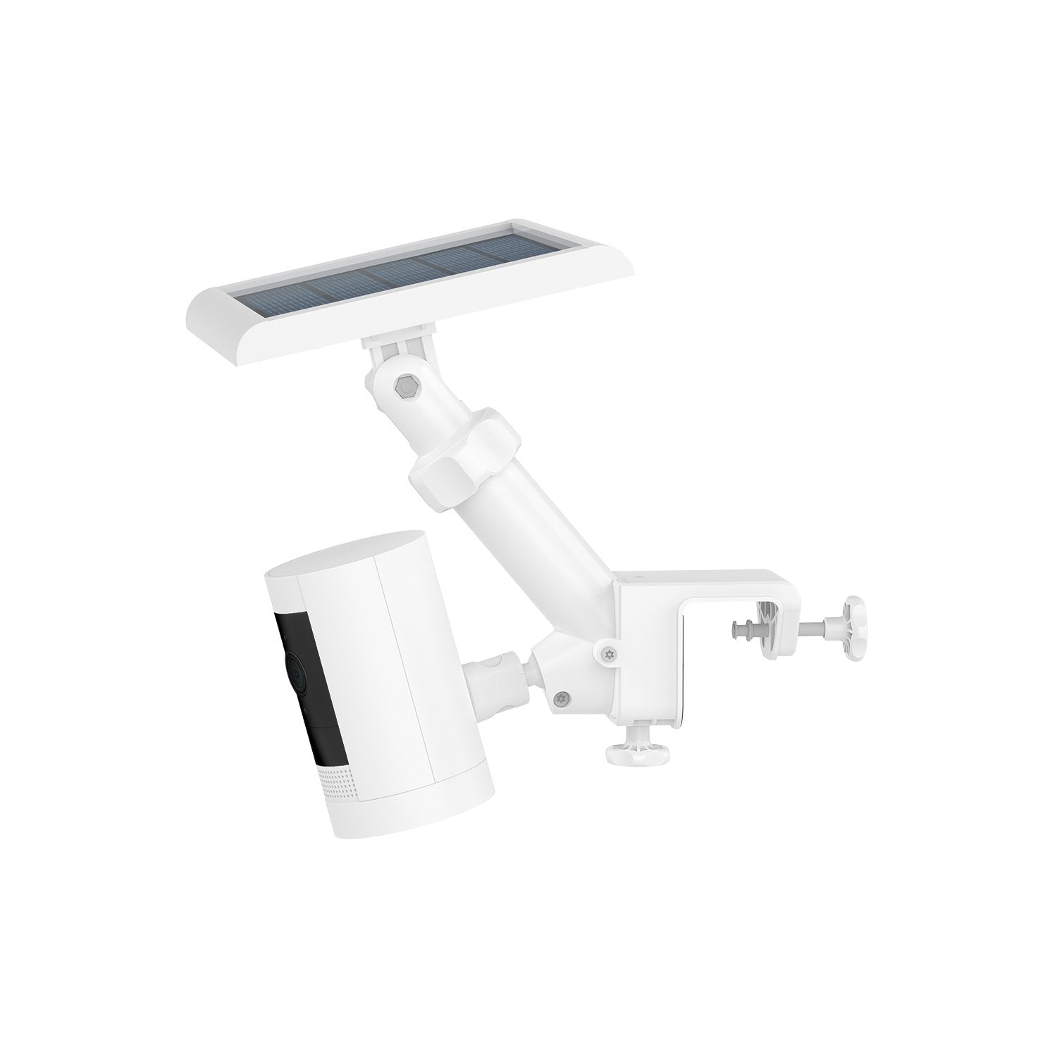 Gutter Mount for Solar Panels and Cams - White