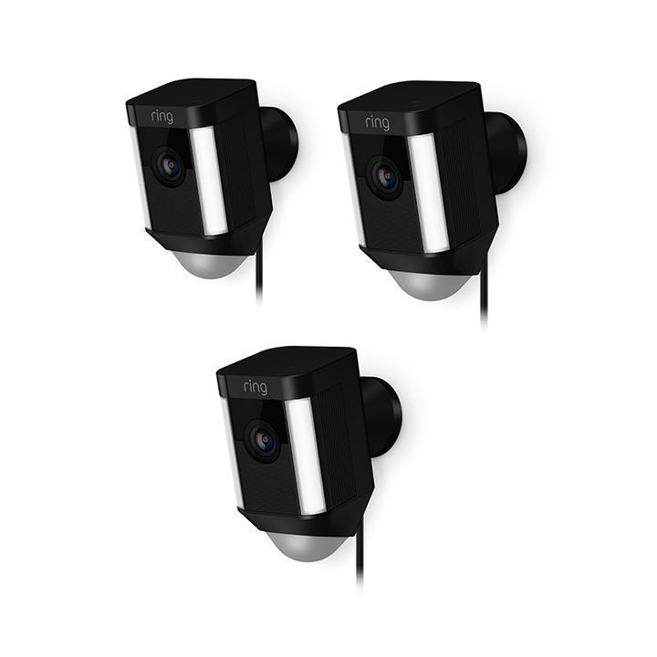 3-Pack Spotlight Cam Wired (for Certified Refurbished) - Black