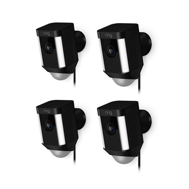 4-Pack Spotlight Cam Wired (for Certified Refurbished) - Black
