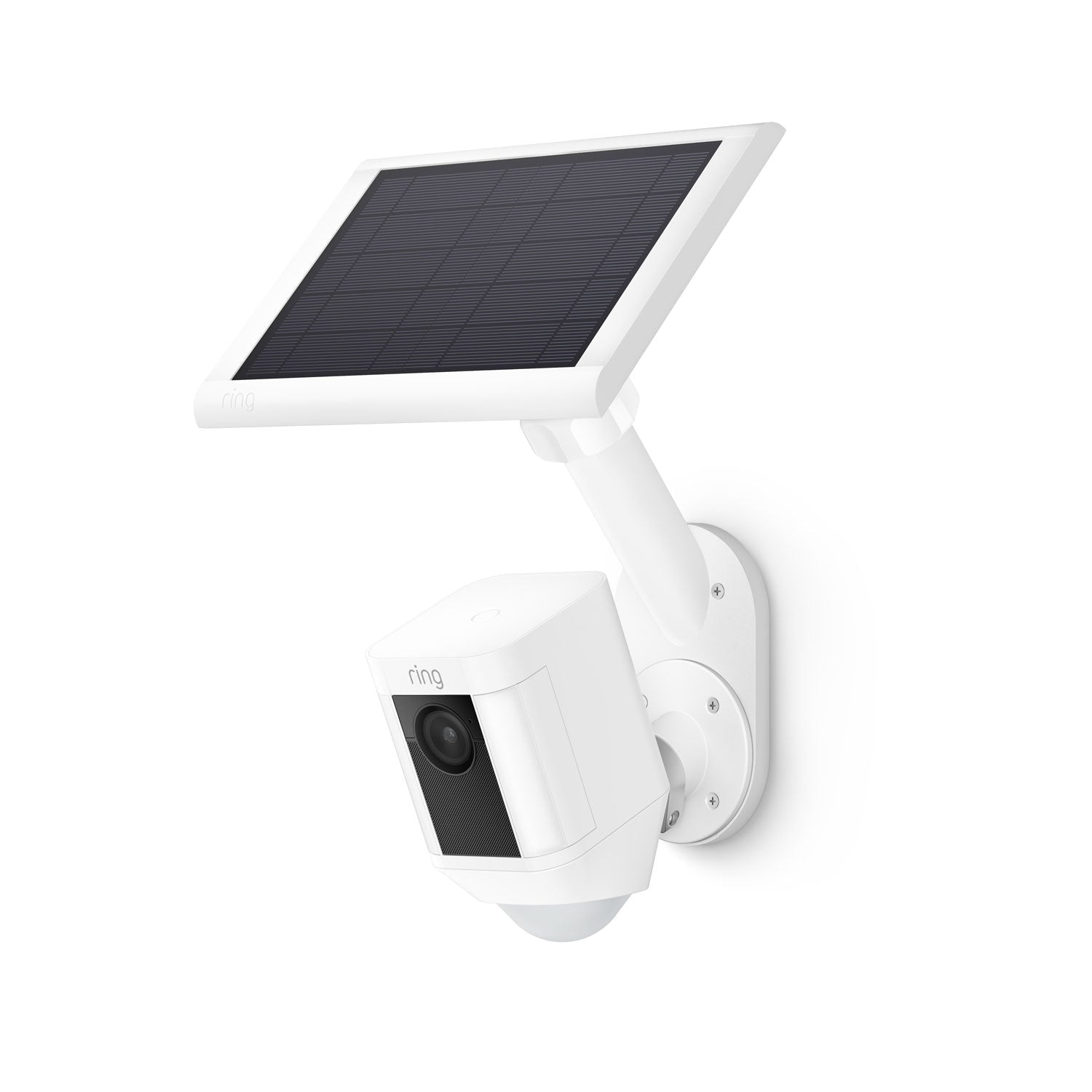 Wall Mount for Solar Panels and Cams - White