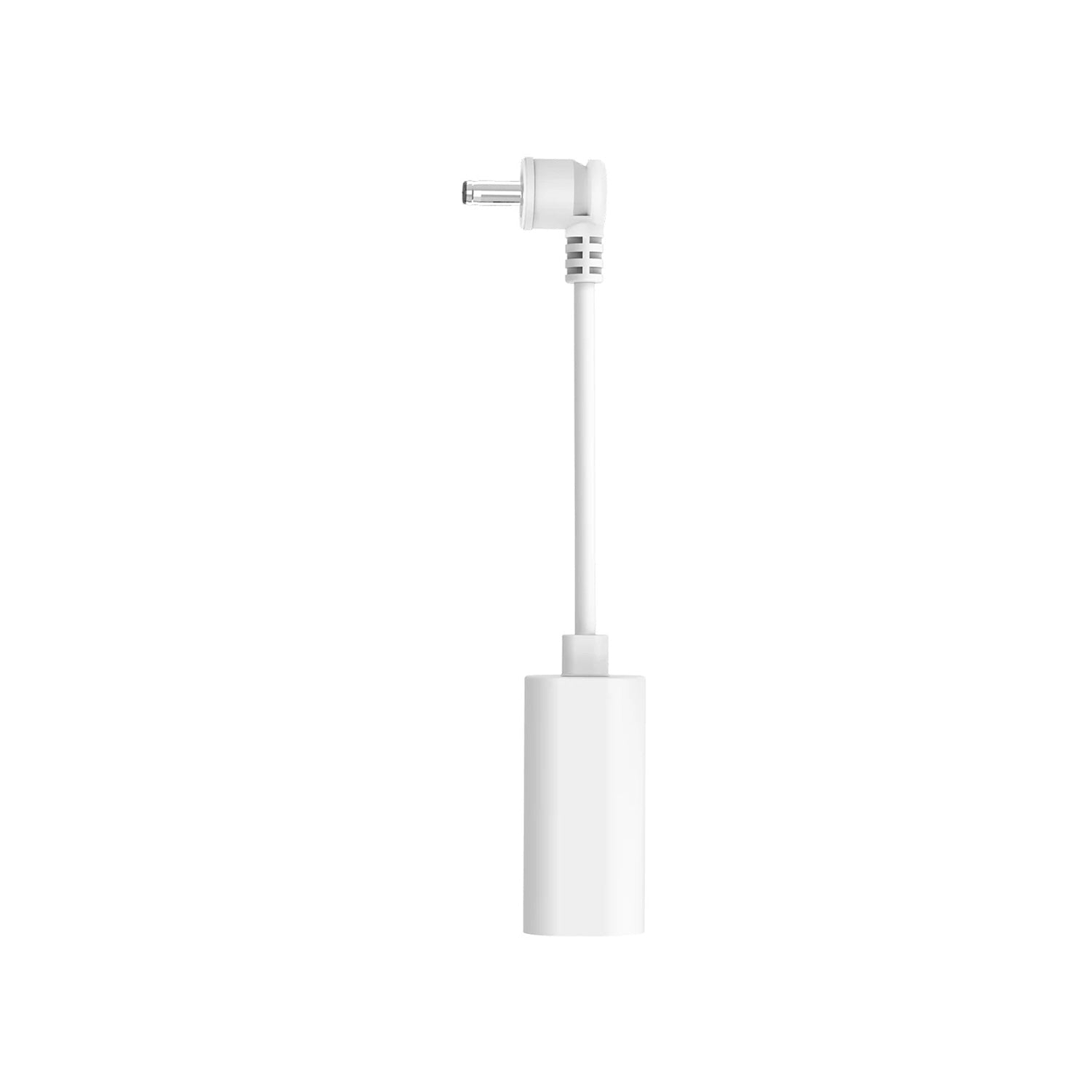 USB-C to Barrel Plug Adapter (for USB-C Solar Panels and Barrel Plug Security Cams) - White