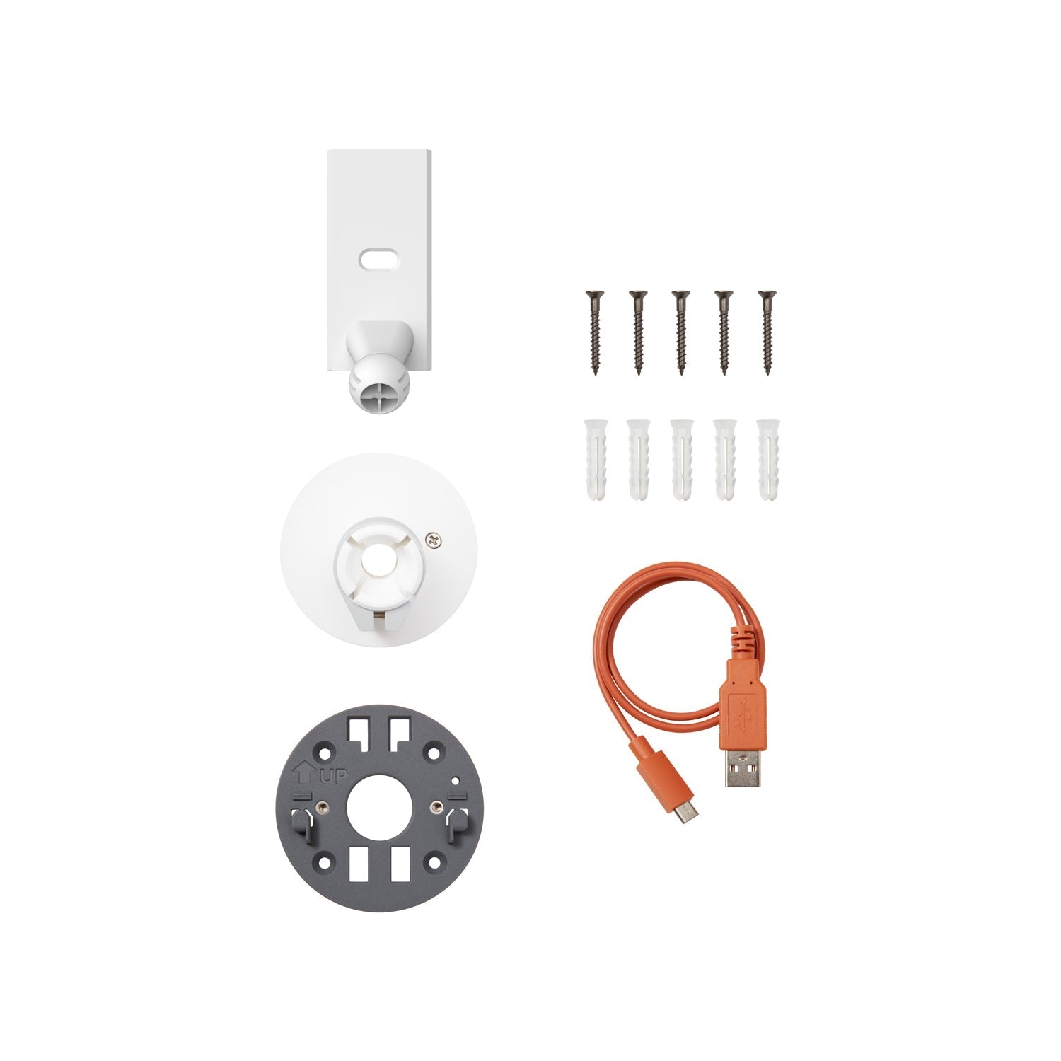 Spare Parts Kit (for Ring Spotlight Cam Pro Battery & Spotlight Cam Plus Battery) - White