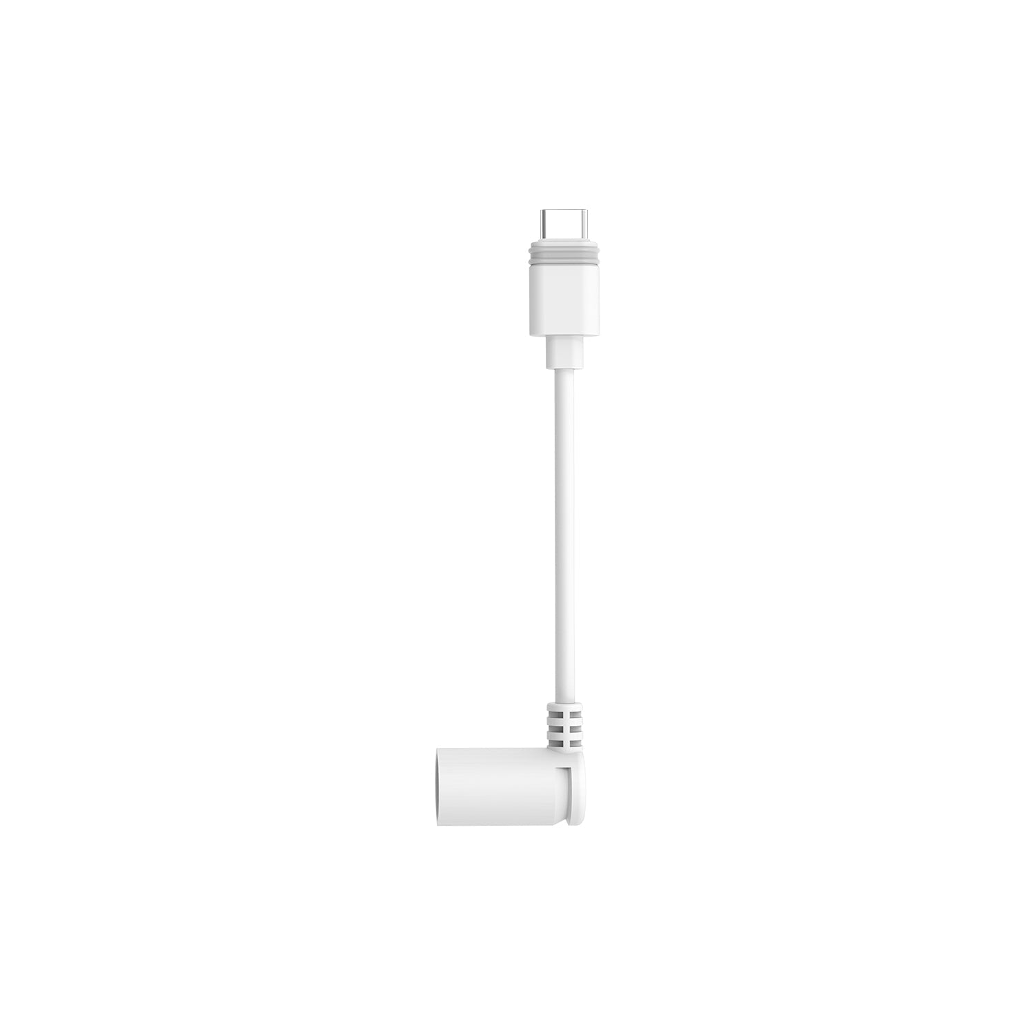 Barrel Plug to USB-C Adapter (for Barrel Plug Solar Panels and USB-C Security Cameras) - White