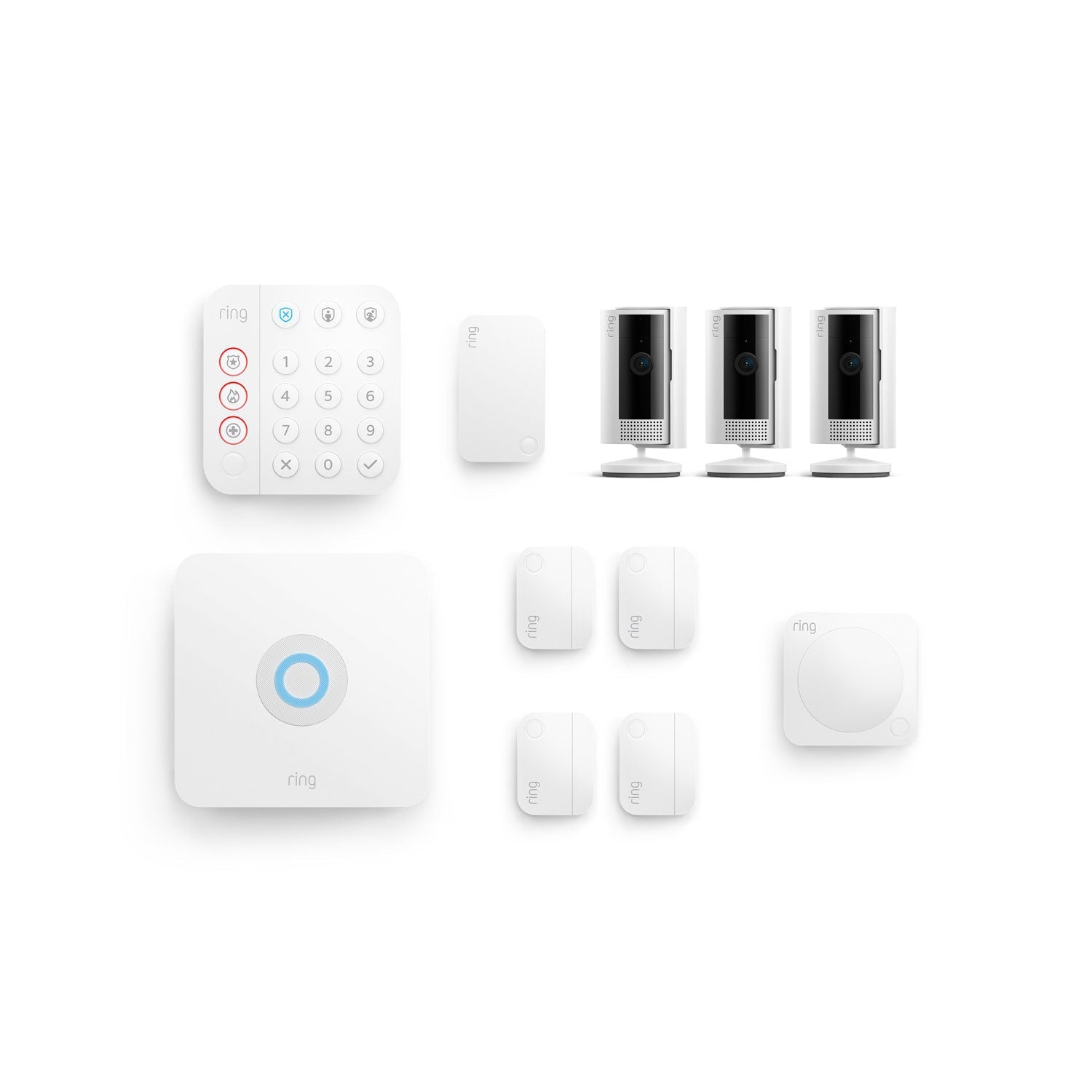 Indoor Business Starter Kit (with Ring Alarm (2nd Gen) + Indoor Cameras (2nd Gen)) - White