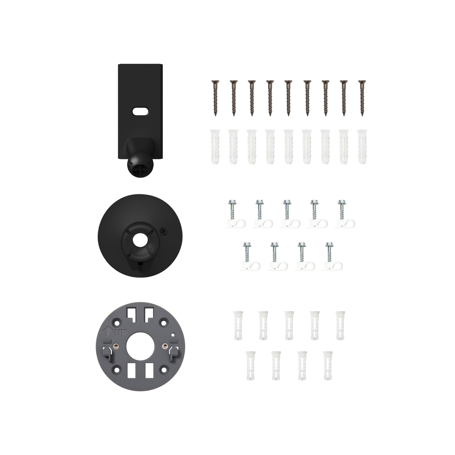 Spare Parts Kit (Spotlight Cam Pro Plug-In, Spotlight Cam Plus Plug-In) - Black