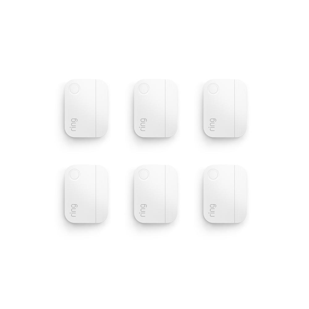 6-Pack Alarm Window and Door Contact Sensor (Certified Refurbished) - White